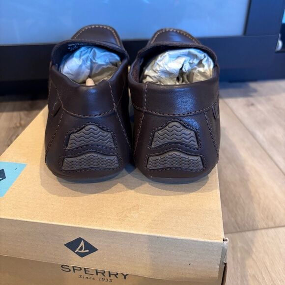 Sperry Men’s Wave Driver Penny Loafer Dark Brown NEW in box Size 9.5 Memory Foam main image 8